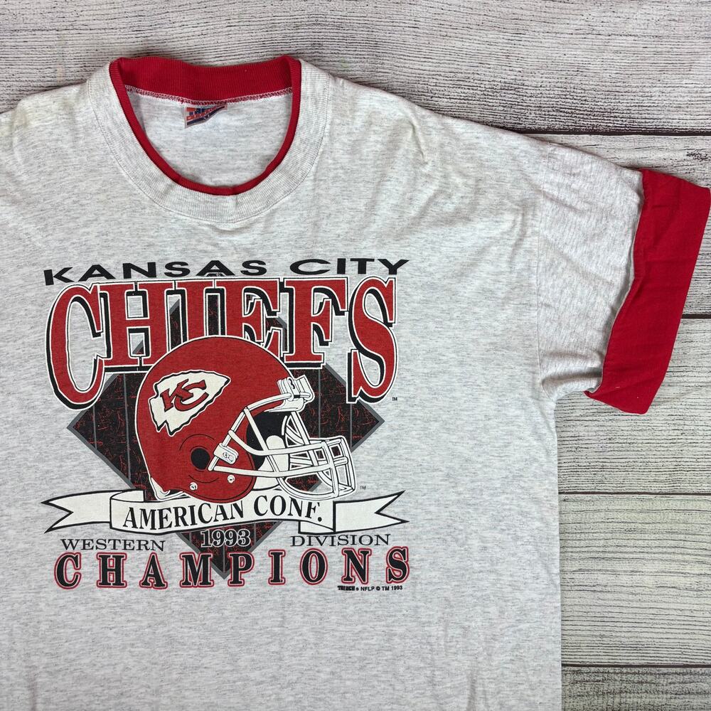 Vintage 1993 Kansas City Chiefs NFL AFC Champs T-shirt